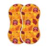 AMmao Autumn Fall Turkey Pumpkin Maple Leaves Thanksgiving Burp Cloths 2 Pack Muslin Burping Cloth Cotton Burp Towel Soft Absorbent Baby Burp Cloths for Boys Girls Newborn 22 x 11 in view 1