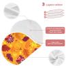 AMmao Autumn Fall Turkey Pumpkin Maple Leaves Thanksgiving Burp Cloths 2 Pack Muslin Burping Cloth Cotton Burp Towel Soft Absorbent Baby Burp Cloths for Boys Girls Newborn 22 x 11 in view 3