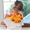 AMmao Autumn Fall Turkey Pumpkin Maple Leaves Thanksgiving Burp Cloths 2 Pack Muslin Burping Cloth Cotton Burp Towel Soft Absorbent Baby Burp Cloths for Boys Girls Newborn 22 x 11 in view 4