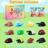 32Pcs Mochi Squishy Toys Bulk Mini Squishies Squeeze Insect Bug Toys Blind Mystery Bags Party Favor for Kid Treasure Box Toys for Classroom Goodie Bag Filler Birthday Gift Sensory Fidget Stress Relief view 2