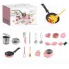 Kids Real Cooking Set, 22Pcs Food-Grade Stainless Steel Junior Chef Kit with Knife & Tools, Beginner Educational Cooking Toys, Mini Kitchen Utensils for Boys Girls (Pink) view 1