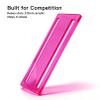 4 Sets Pink Mahjong Card Sleeve and Line Finder for 2025 2026 Mahjong Cards, Clear Acrylic Line Reader Strips & Durable PVC Card Protector Covers with Storage Bag, Fits Large Print Scorecards (Pink) view 3