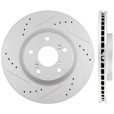 Front Drilled & Slotted Rotors For 2011-14 Replacement For Hornda OEM 2009-14 TL