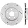 Front Drilled & Slotted Rotors For 2011-14 Replacement For Hornda OEM 2009-14 TL view 1