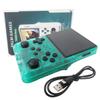 2026 New R40S Retro Game Console - 3.5 Inch IPS Screen, 256G Extra Large Memory, Portable Pocket Video Player, for Linux System, Travel Essentials, Perfect for Halloween(Green) view 2
