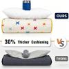 Primlect Thickened Toddler Nap Mat with Removable Pillow and Minky Blanket, Extra Large 55''x35'' Sleeping Bag, Washable, Roll up, Perfect for Daycare, Preschool, Kindergarten, Boys and Girls Beige view 3