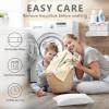 Primlect Thickened Toddler Nap Mat with Removable Pillow and Minky Blanket, Extra Large 55''x35'' Sleeping Bag, Washable, Roll up, Perfect for Daycare, Preschool, Kindergarten, Boys and Girls Beige view 4