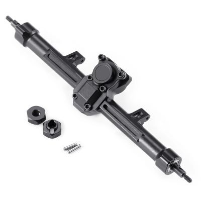 Aluminum Alloy Front Rear Portal Axles Middle Axle 6x6 for 1/24 RC Crawler Car for Axial SCX24 Parts confident(Rear Axle)