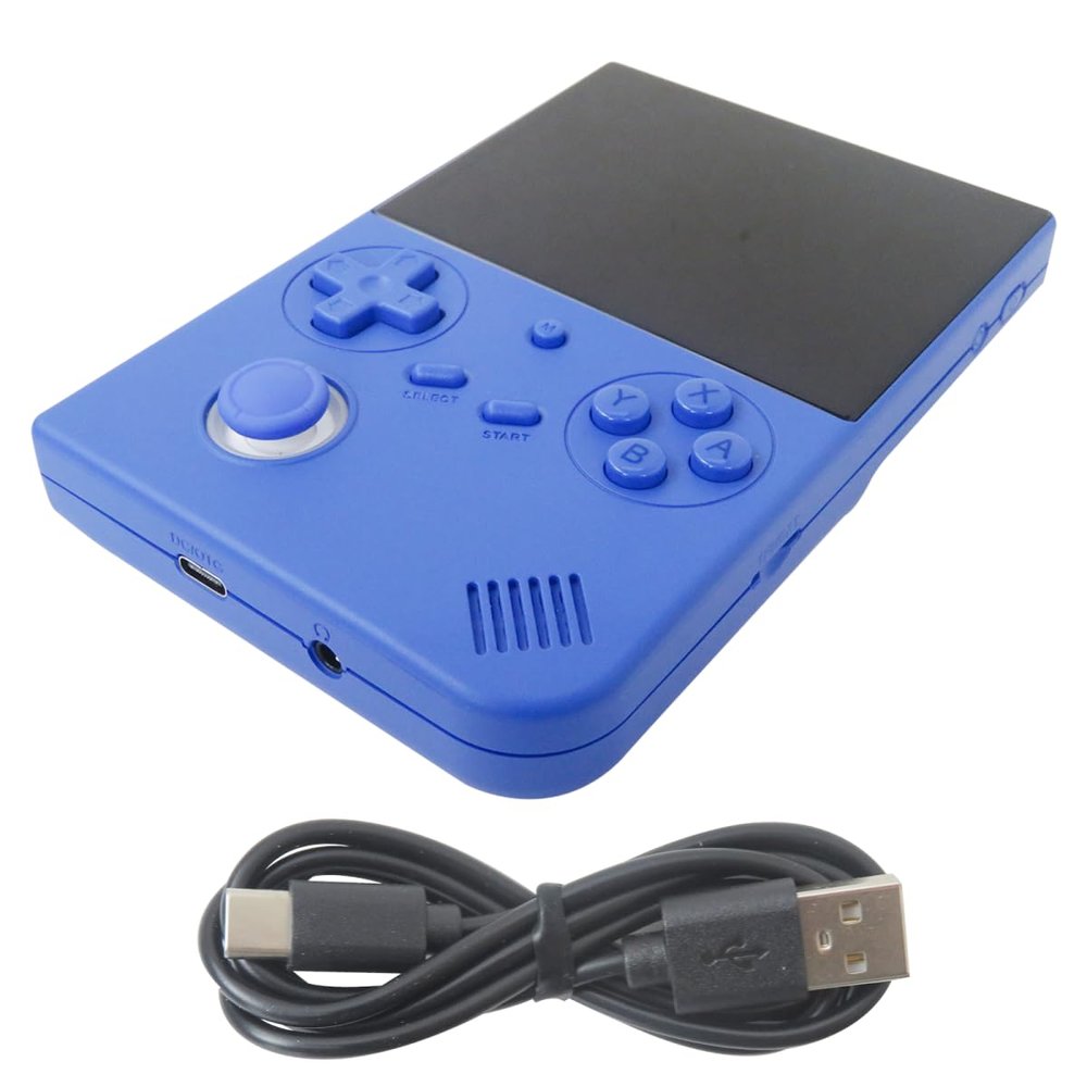 2026 New 4inch IPS Handheld Console with 5G WiFi & Bluetooth 4.2 - 64GB TF Card, Preloaded 5000+ Games, Supports Online Multiplayer Fighting & Streaming, HDMI Output for TV Play(Blue)