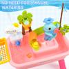 HUASHILUO Upgraded Toddler Sand Water Table Toy with Electric Water Pump, Kids Sand Water with Faucet/Play Food Accessories/Fishing Toy, Kitchen Play Sink Toys for Girl Boy Age 3+ view 4