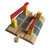 EHJRE Wooden Toy Train Accessory Montessori Toys Building Educational Toys for 3+ Year Olds, Level Crossing view 1
