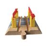 EHJRE Wooden Toy Train Accessory Montessori Toys Building Educational Toys for 3+ Year Olds, Level Crossing view 4