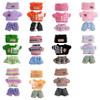 11 Sets Clothes for Labubu,Labubu Outfits,Clothes Set for 17cm Lububu Doll,3 Piece Set Hat Clothing for LA BUBU, Stylish Adorable Accessories (No Doll&Shoes) (No Doll&shoe-11 Sets Doll Cloths 2) view 1