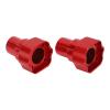 2Pcs RC Rear Axle Cover Bushing Axle Outer Portal Housing Sleeve Aluminum for Losi LMT 1/8 RC Truck (Red) view 4
