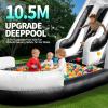 21FT Commercial Large Inflatable Water Silde for Kids & Adults, Heavy Duty 100% PVC Waterslides with Big Pool, Blower for for Backyard, Outdoor Slide Park, and Pool Party, Black view 3