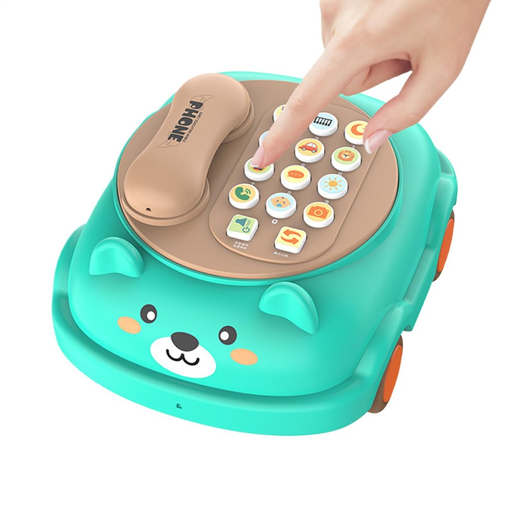 Telephone Toy | Educational Funny Interactive Games,Pull Chatter Toy Phone with Sound | for Boys Girls Children Home Indoor Kindergarten Daily Travel Birthday