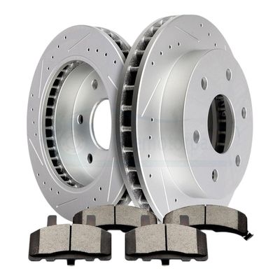 Drill Slot Front Ceramic Pads And Rotors Kit For 94 96 98 Replacement For OEM K2500