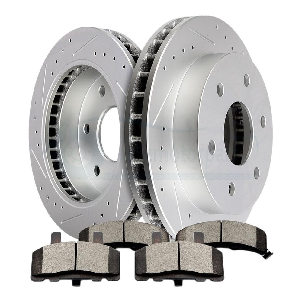 Drill Slot Front Ceramic Pads And Rotors Kit For 94 96 98 Replacement For OEM K2500