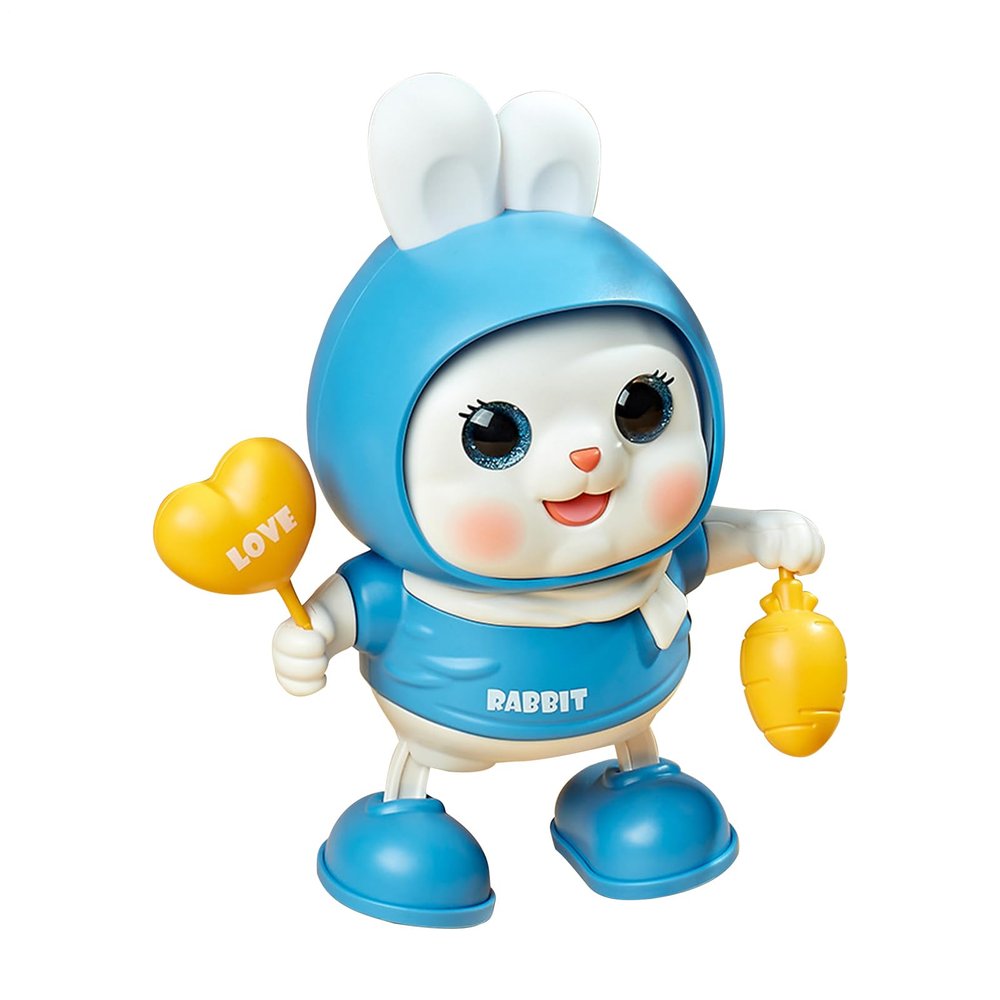 Dancing Bunny Toy - Electric Animal with Music and Light, Crawling Training Toy with Interactive Features, Kids Playroom Nursery Entertainment, Birthday Holiday Christmas Surprise for Boys Girls