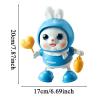 Dancing Bunny Toy - Electric Animal with Music and Light, Crawling Training Toy with Interactive Features, Kids Playroom Nursery Entertainment, Birthday Holiday Christmas Surprise for Boys Girls view 2