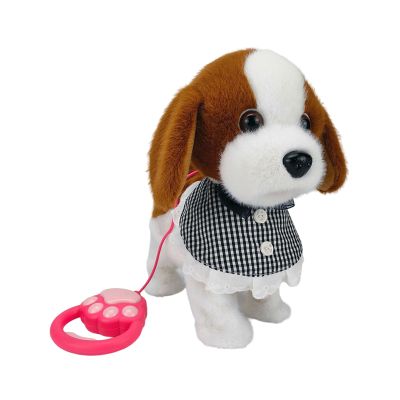 Ai Realistic Robot Puppy, Robotic Dog Realistic Pet, Walking, Touch Control, Barking, Tail Wagging, Interactive Plush Toys for 2-8 Year Old Boys Girls Presents