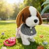 Ai Realistic Robot Puppy, Robotic Dog Realistic Pet, Walking, Touch Control, Barking, Tail Wagging, Interactive Plush Toys for 2-8 Year Old Boys Girls Presents view 3