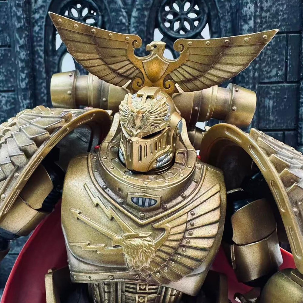 BEERISE WH Parts Helmet 04 Accessories IF - Rogal Dorn - PVC Soft Rubber Model Accessories Applicable to JOYTOY Products - Age 15 +
