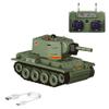 WOWOBONTOY RC Battle Tank, 1/64 Scale 2.4G Mini RC Battle Tank Model with Infrared Combat Mode, Rotating Turret and Track Drive, Military Vehicles Model for Teens & Adult (Green) view 1
