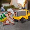 6V Ride on Fire Truck with Music & Led Light - Electric Ride On Car with Storage Box - Ride on Toys for Toddlers 3-5 view 3