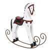 OEBUAFI Handmade Wooden Rocking Horse, Light Blue Kids Toy, Hand Carved Decor Children (White) view 1