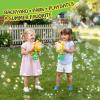 AIERSA 2 Pack Flower Bubble Machine for Kids with LED Lights view 2