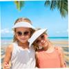 24Pcs Foam Visors with Coil Bands, 9.5x6.7 Inch Adjustable Soft Kids Visor, Foam Hat for Beach, Summer, DIY, Kids Art Project view 2