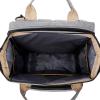 ZJchao Baby Diapers Backpack Large Capacity Portable Multifunctional Breathable Foldable Diaper Bag for Travel Maternity Polyester (Grey) view 4