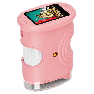 1000x Handheld Microscope for Kids Portable Mini Pocket Microscope with 2.0" HD IPS Screen 1080P Digital Magnifying Glass Scope Science Kits for Home School Handheld for Kids