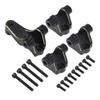 Brass TRX4 Suspension Link Mounts Front Rear Axle Mounting Set 37g for 1/10 RC Crawler TRX-4 Bronco Defender 8227 Upgrade (Black) view 1