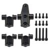 Brass TRX4 Suspension Link Mounts Front Rear Axle Mounting Set 37g for 1/10 RC Crawler TRX-4 Bronco Defender 8227 Upgrade (Black) view 2