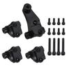 Brass TRX4 Suspension Link Mounts Front Rear Axle Mounting Set 37g for 1/10 RC Crawler TRX-4 Bronco Defender 8227 Upgrade (Black) view 4
