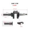 20mm Dia Keyed Type Crankshaft Compatible with 5.5HP Or 6. 168F GX160 170F GX200 163cc-212CC Engine Water Pump Gokart(6.5HP) view 2