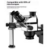 360 Degree Rotating Microscope Bracket Double Arm Boom Stand for Stereo Space Saving Suspension Design Double Arm Boom Stand view 2