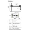 360 Degree Rotating Microscope Bracket Double Arm Boom Stand for Stereo Space Saving Suspension Design Double Arm Boom Stand view 4