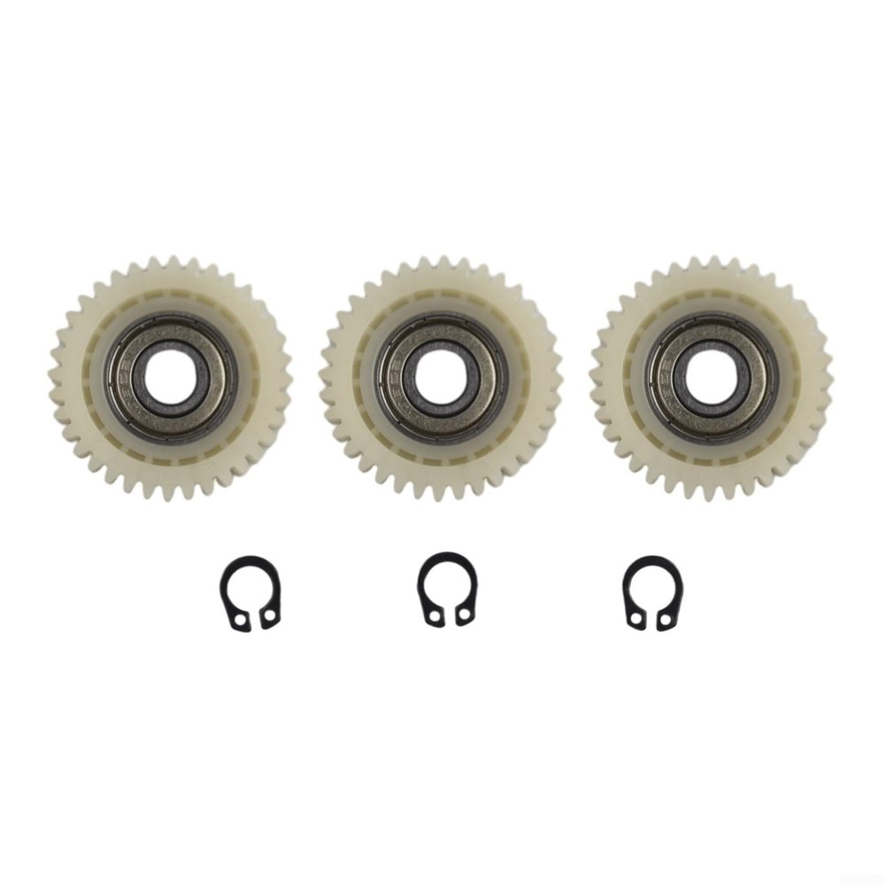 3Pcs 36T Nylon Stainless Steel Planetary Gear Set with Bearings, 38x38x12mm, Replacement for Hub Motor, Wheel Motor Component