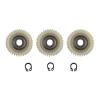 3Pcs 36T Nylon Stainless Steel Planetary Gear Set with Bearings, 38x38x12mm, Replacement for Hub Motor, Wheel Motor Component view 1