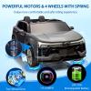 24V Dual Seat Chevrolet Blazer Electric Ride-on SUV for Kids, Officially Licensed with Remote Control, Bluetooth Music, and 3 Speed Settings  for Ages 3-8,Grey view 4