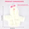 Fukaisu 7in/17.78cm Desktop Goose Clothes, Cute Easter Bunny Desk Goose Outfit Mini Magnetic Toy Decor Accessories for Desk Porch Statue (Only Clothes) view 2