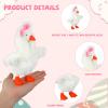 Fukaisu 7in/17.78cm Desktop Goose Clothes, Cute Easter Bunny Desk Goose Outfit Mini Magnetic Toy Decor Accessories for Desk Porch Statue (Only Clothes) view 3