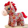 2026 Chinese Style Pony Plush Doll - Year of The Horse Fabric Crane Mascot Zodiac Horse Plush Toy(Color23,12 inches) view 2