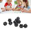 10PCS Polyhedral Dice Set, 20 Sided Dice Lightweight Plastic Table Games Assortment Compatible with DND RPG MTG Table Game (Black) view 4