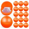 Cabilock 25pcs Raffle Drawing Balls, Openable Capsule Number Bingo Game Cage Ball, Prize Gumballs Funny Lottery Props for Party Games, Vending Machine, And Decorations, Orange view 1