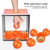 Cabilock 25pcs Raffle Drawing Balls, Openable Capsule Number Bingo Game Cage Ball, Prize Gumballs Funny Lottery Props for Party Games, Vending Machine, And Decorations, Orange view 4