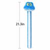 Ahlsense 21.3 in Cute Blue Snake Plush Toy - Cartoon Stuffed Snake Doll with Flexible Body for Bending, for Boys, Girls, Animal Lovers, Fans, Birthdays, and Holidays (Large) view 2